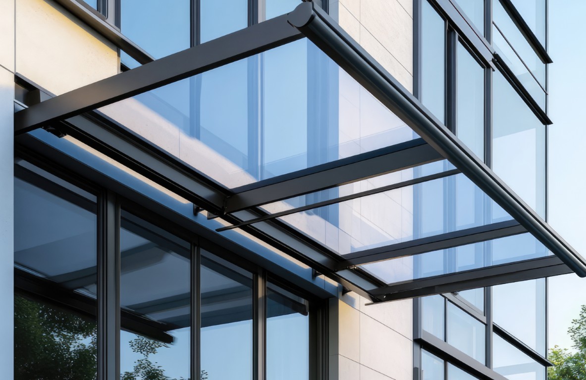 Glass and Polycarbonate Awnings